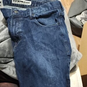 Express Men's Dark Blue Slim Jeans